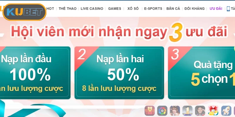 Khuyến mãi nạp đầu Kubet